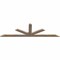 Ekena Millwork Saratoga Smooth Timber Gable Bracket, Douglas Fir, 72"W x 21"H x 1 1/2"D x 3 1/2"F, 7/12 Pitch GBW072X21X0204SAR00SDF - alternate 4
